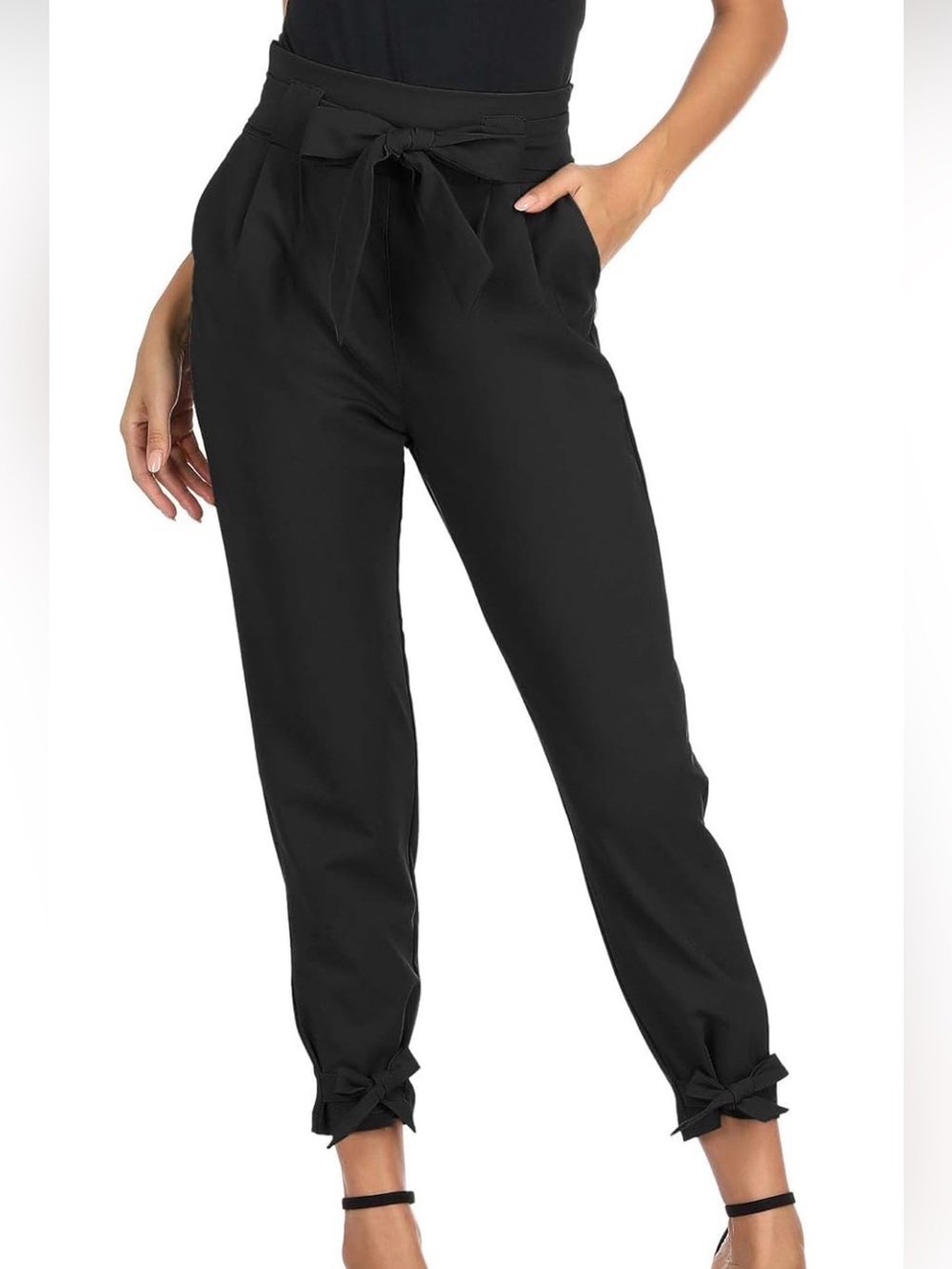NEW Grace Karin Womens Casual High Waist Pencil Pants Paper Bag Pants